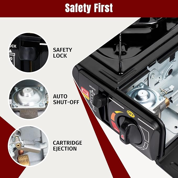 Black - 7800 BTU Butane