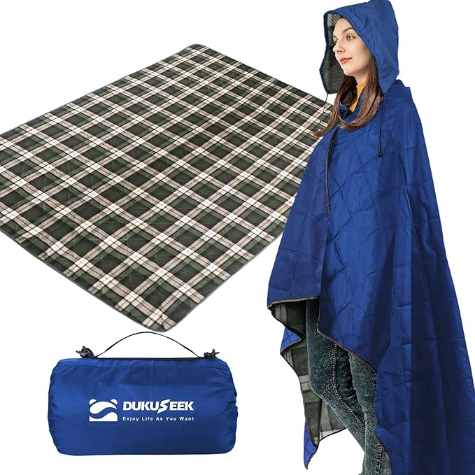 Dark Blue Outer With Blue Plaid Fleece