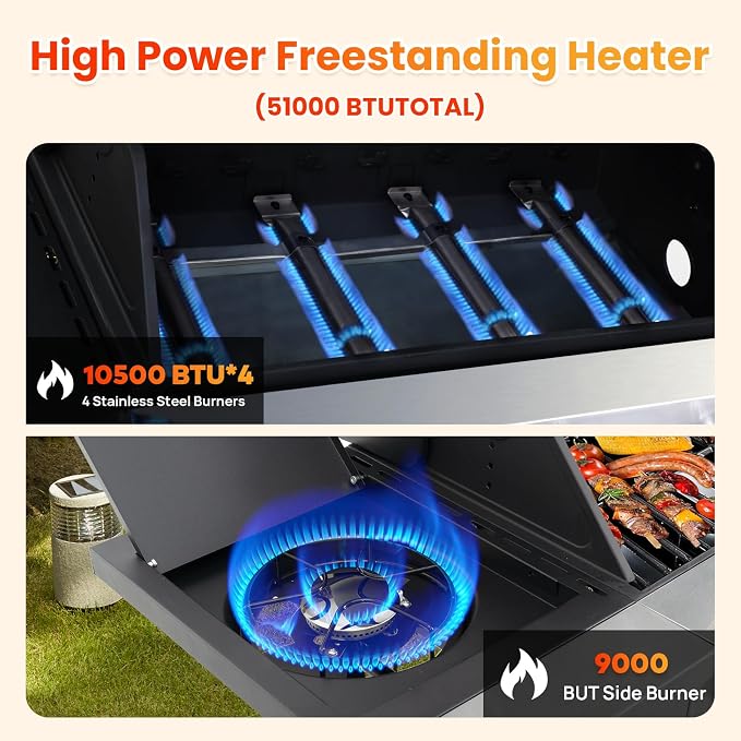 4-Burner, 51000 BTU