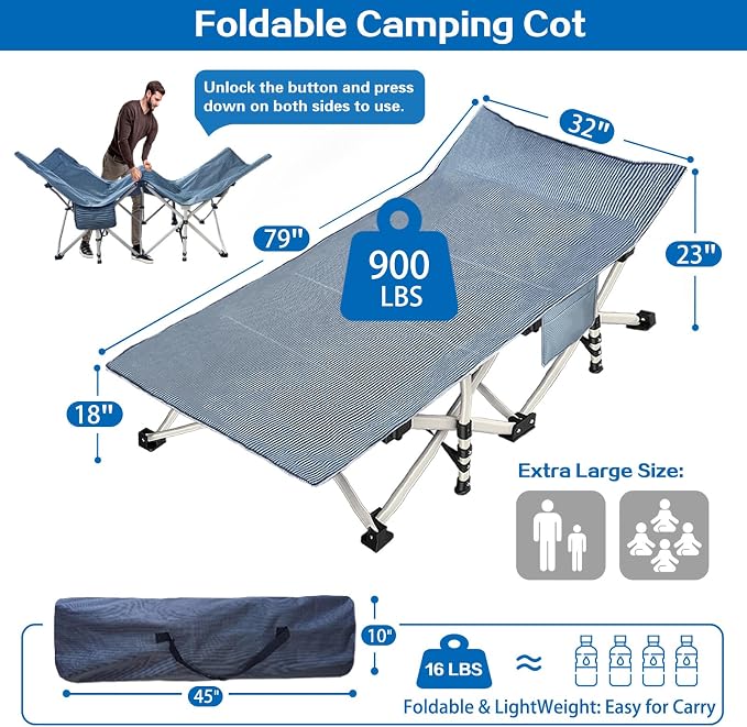 Cot With Brown Pad