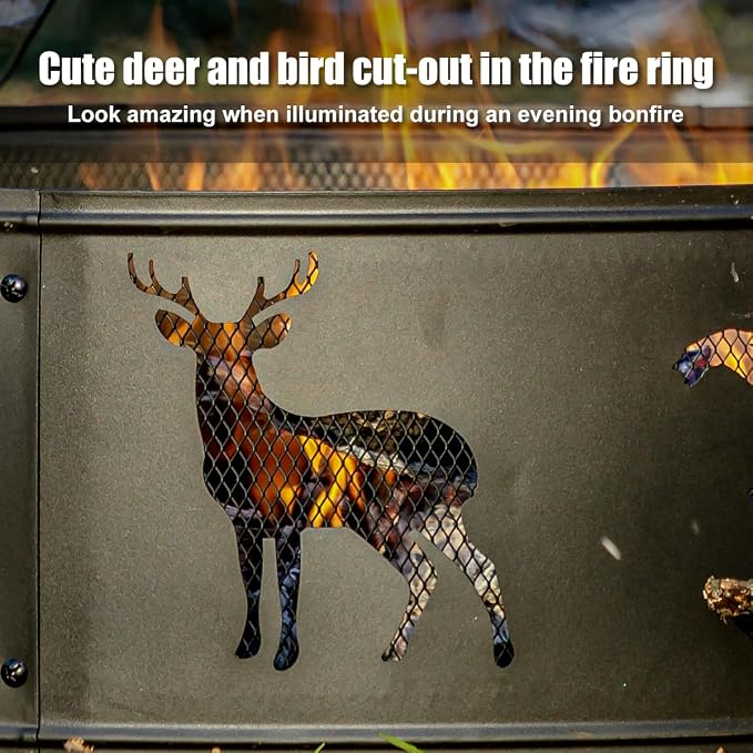 Deer & Bird Cut-Out