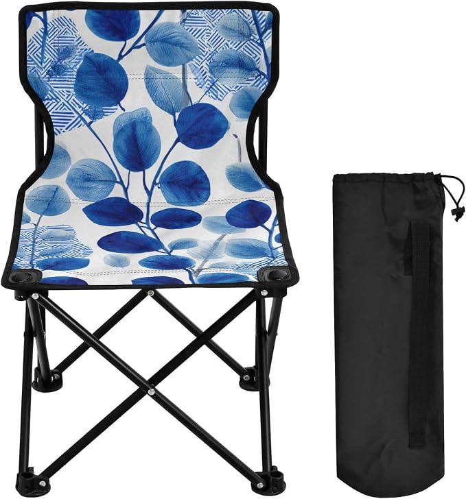 Boho Leaves Ink Blue