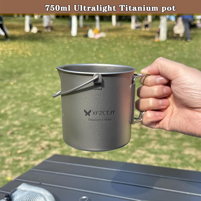 750ML Titanium Pot