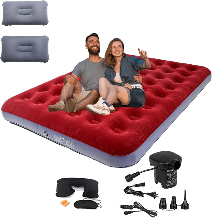 Queen Size Red Grey