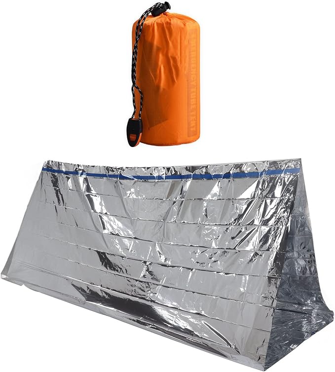 Silver tent + outer bag + bracelet