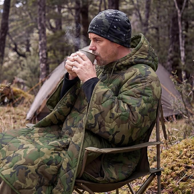 Hooded Us 4 Color Woodland