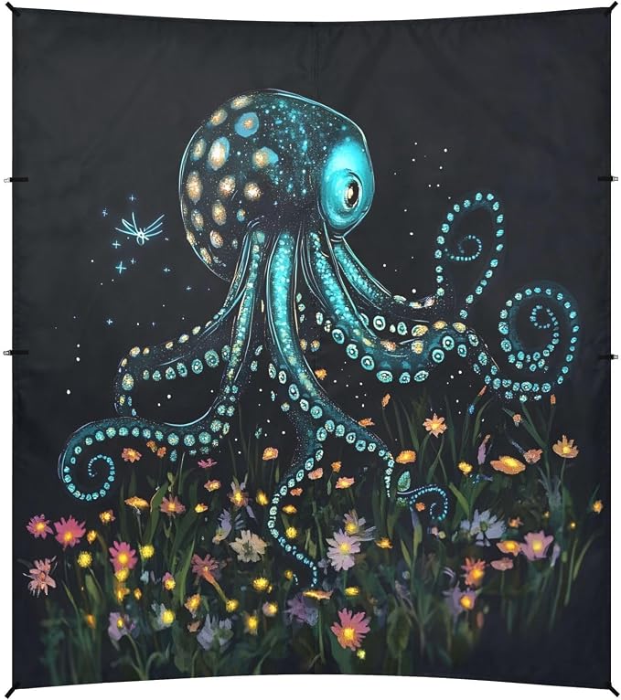 Glowing octopodes Floral