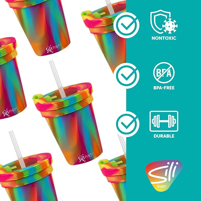 HIPPIE x4, HIPPY HOP TRAVEL LID x 4, FROSTED WHITE x 4