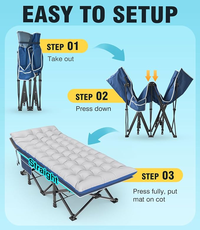 Blue Cot/Black Pad