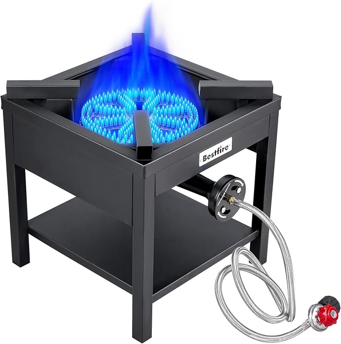 Compact outdoor cooking stove