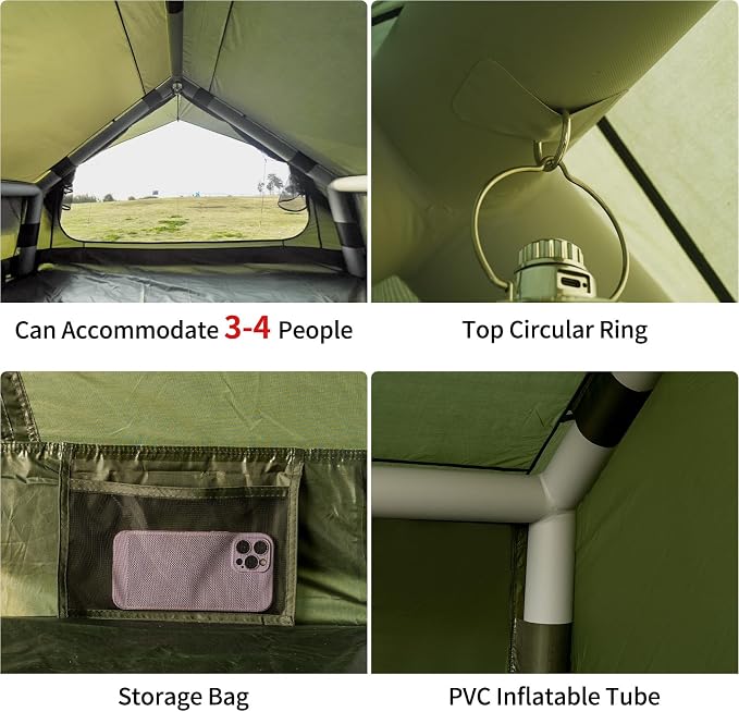 9.74ft*6.46ft*6.56ft (3-4 person)(Green)