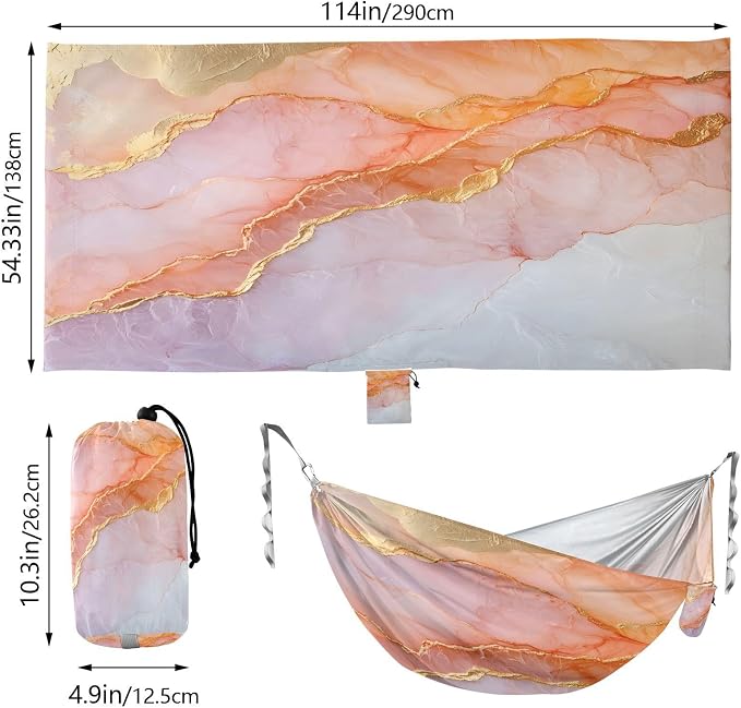 Peach Gold Marble