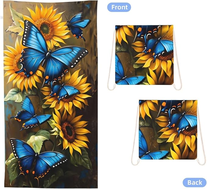 Sunflower Blue Butterfly