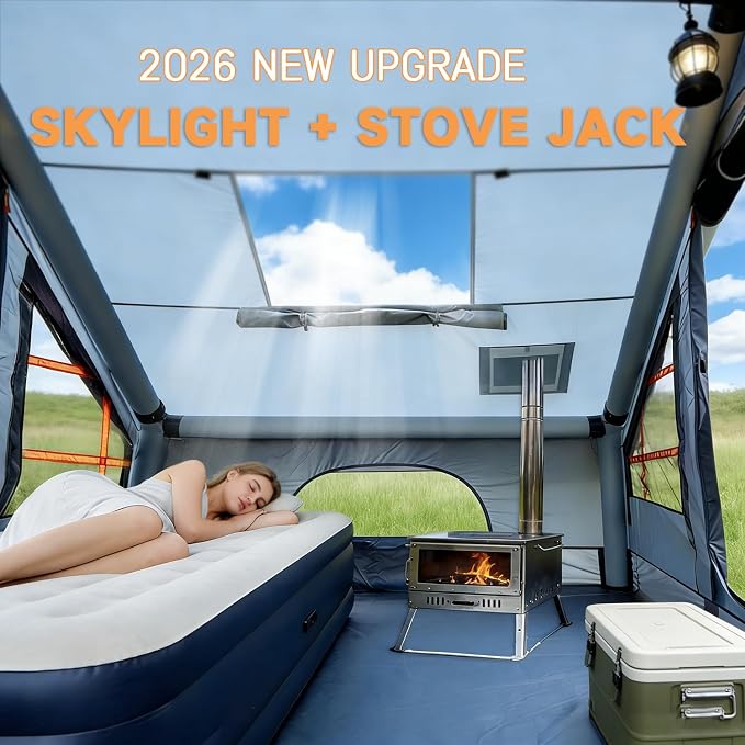 New Update 4-6 Person Skylight and Stove Jack/Grey