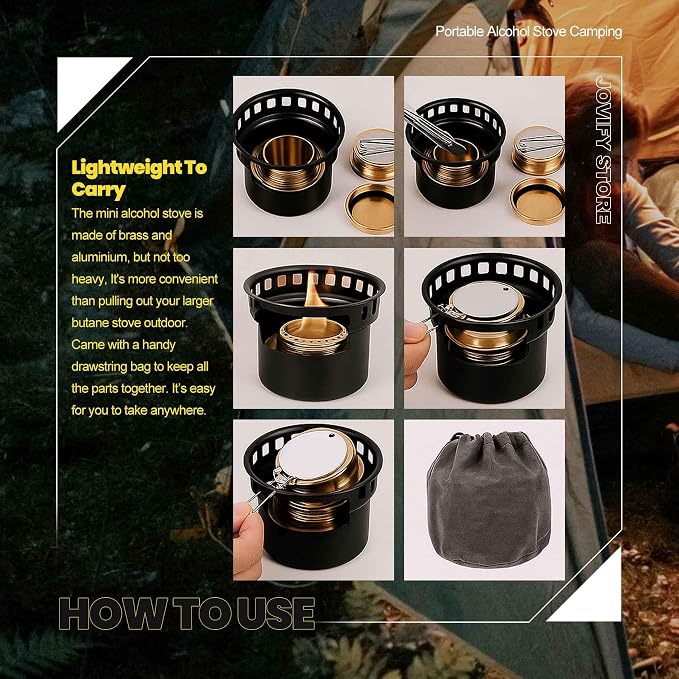 alcohol stove black
