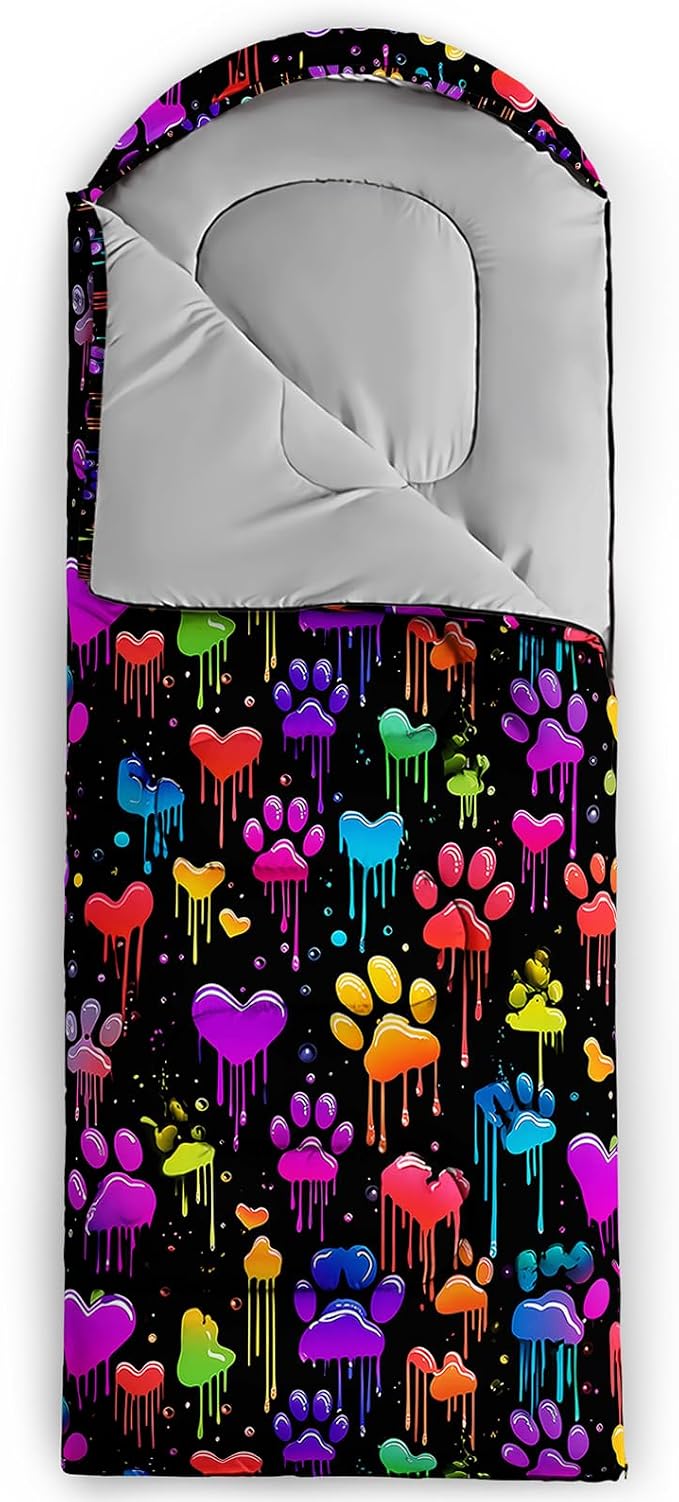 colorful paw print