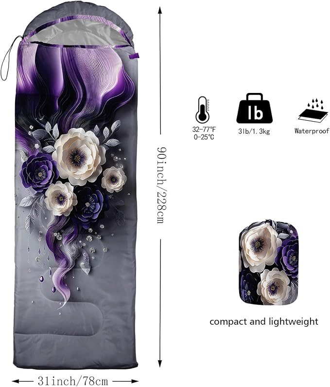 Purple White Flowers 44
