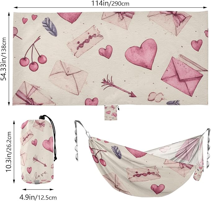 Valentines Hearts Love Script Beige
