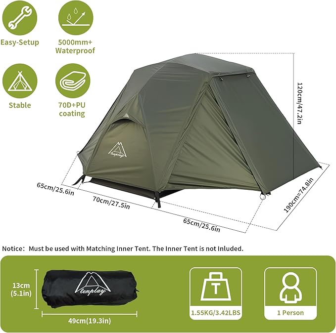 Camping Rainfly Green
