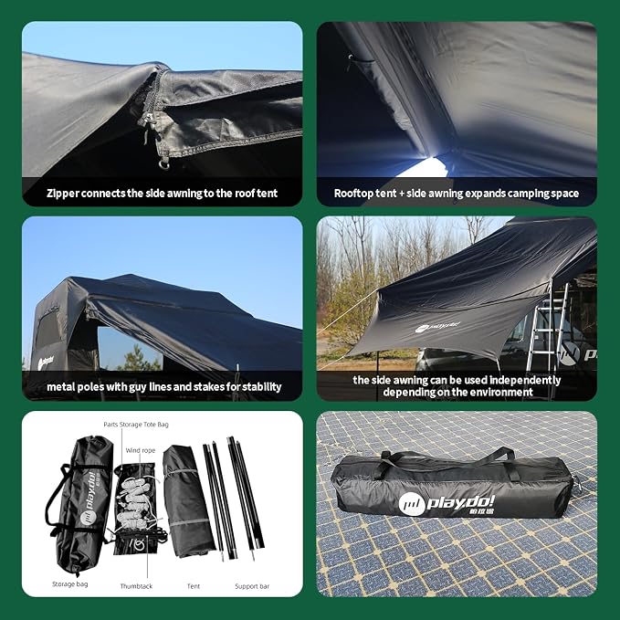 roof tent with awning