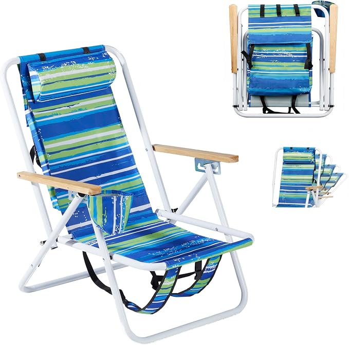 4 Levels,headrest,style 4,blue Green Bar