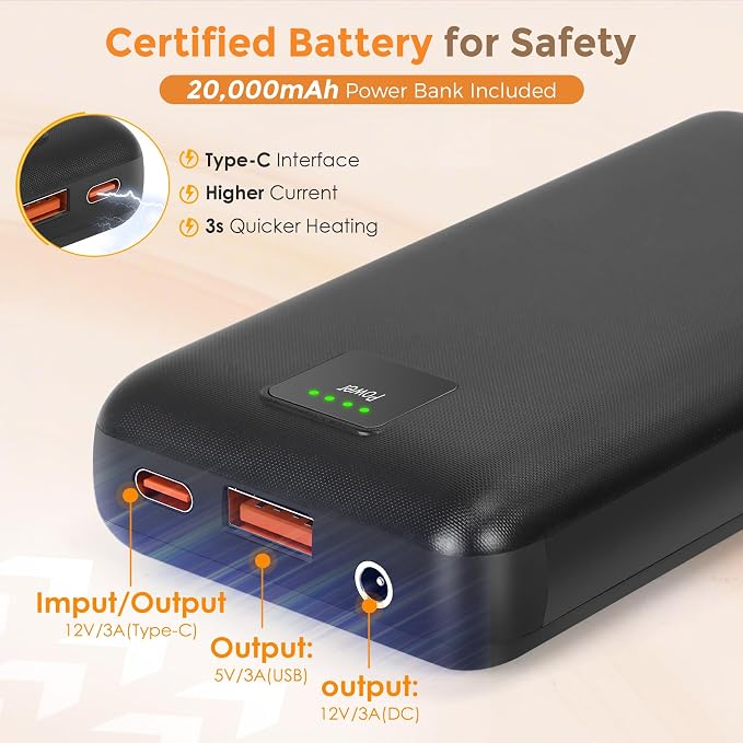 Black Gray With 20000mah Battery