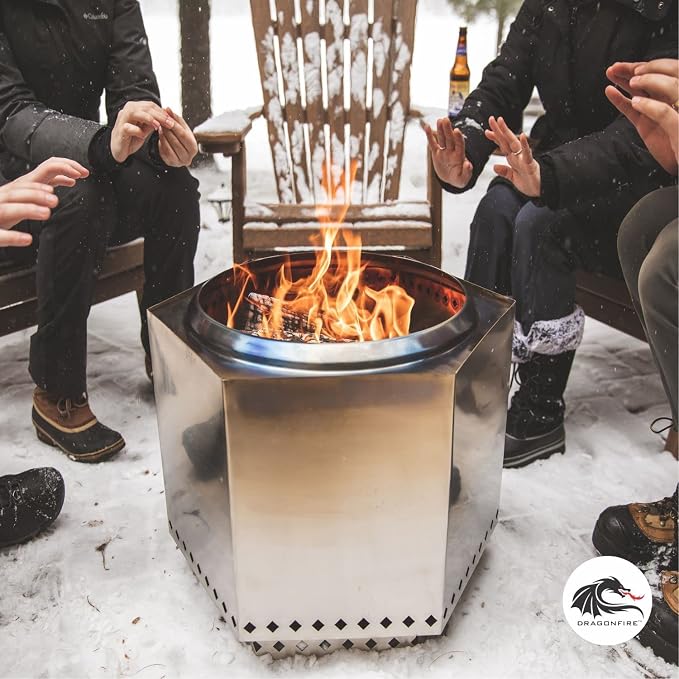 Stainless Backyard Smokeless Firepit
