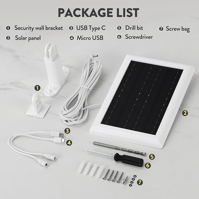 5W--2Pack White(8.7inch)