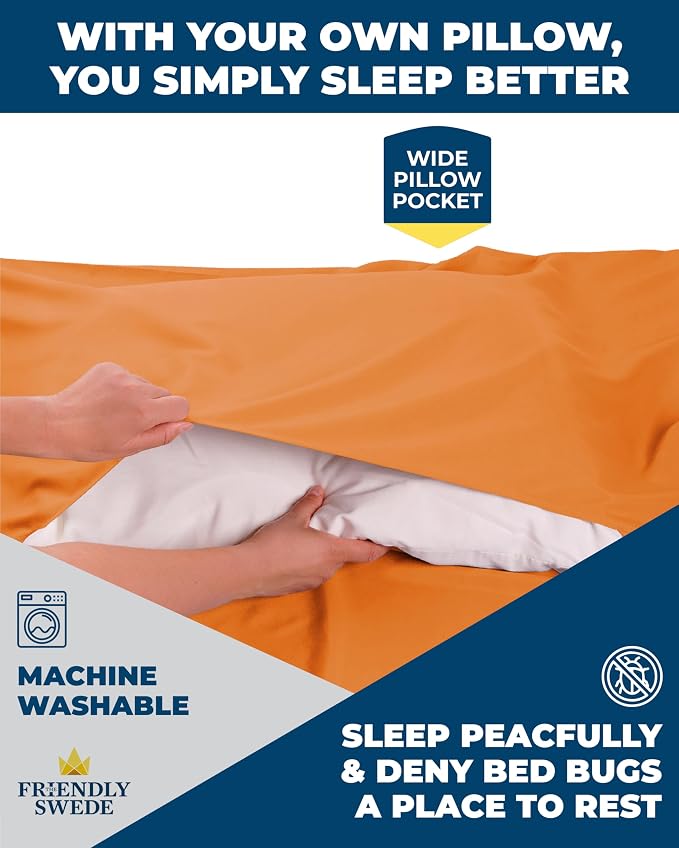 Orange Microfiber - Zipper