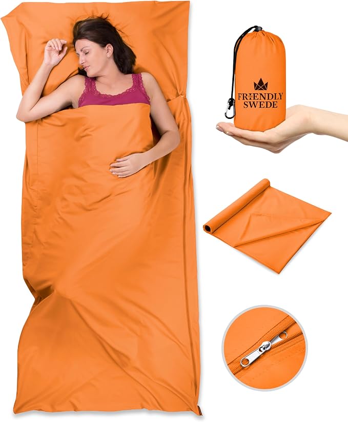 Orange Microfiber - Zipper