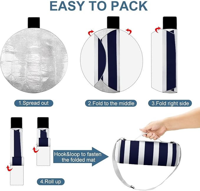 Navy Blue and White Stripes