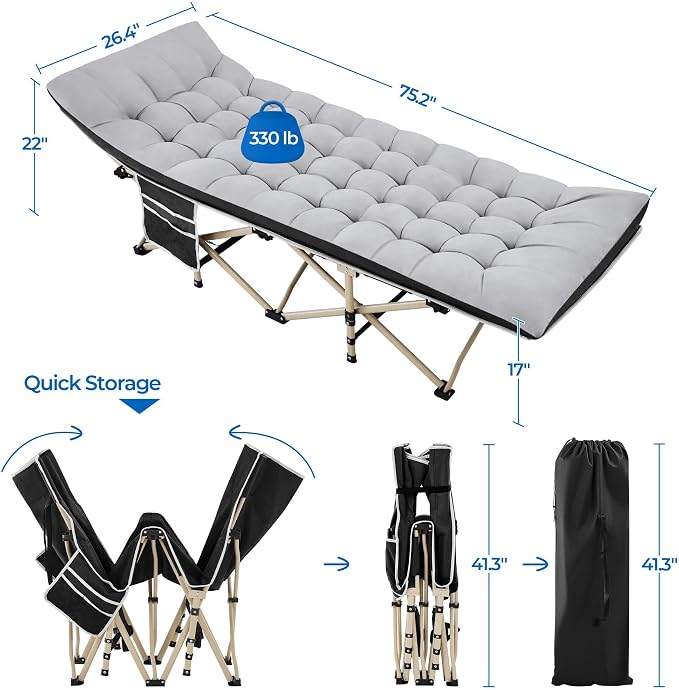Black Cot/Gray Pad