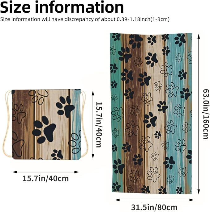 Paw Print Wood Plank