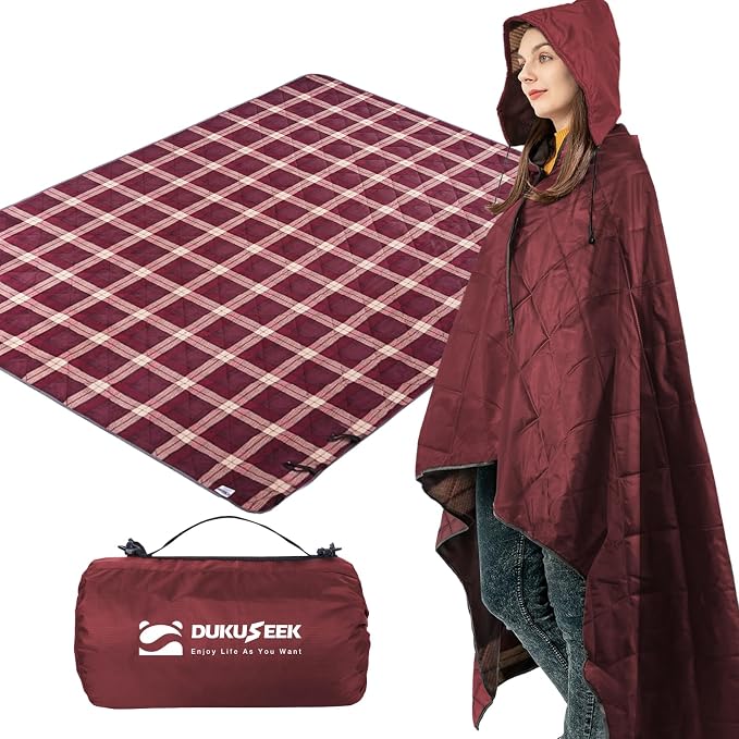 Wine Red Outer With Red Plaid Fleece