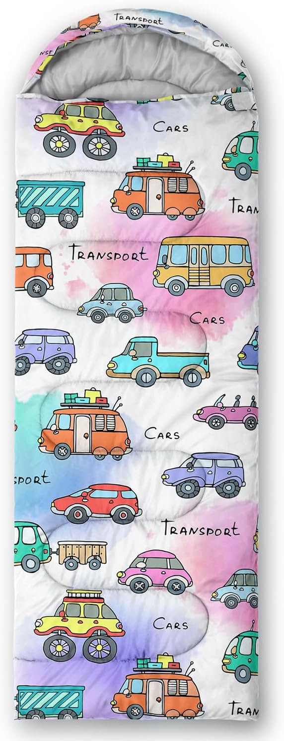 Colorful Tie Dye Cartoon Car