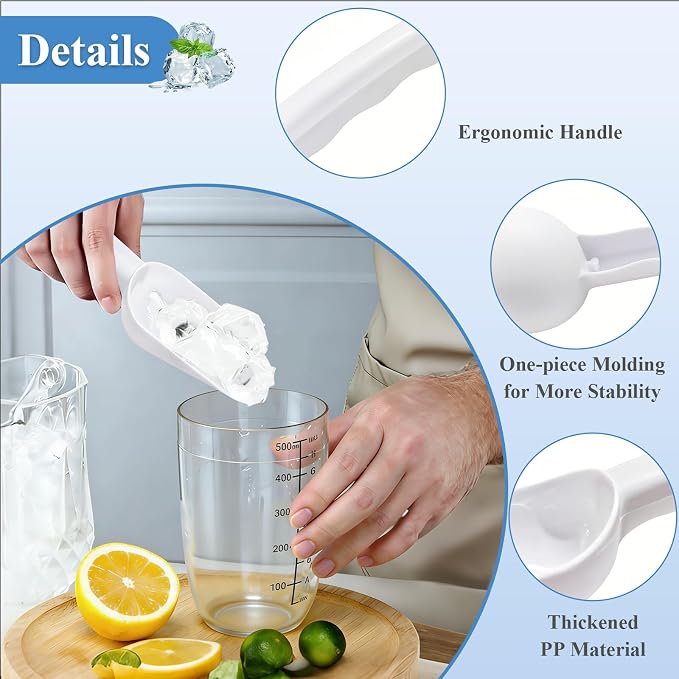 White | Plastic Scoop