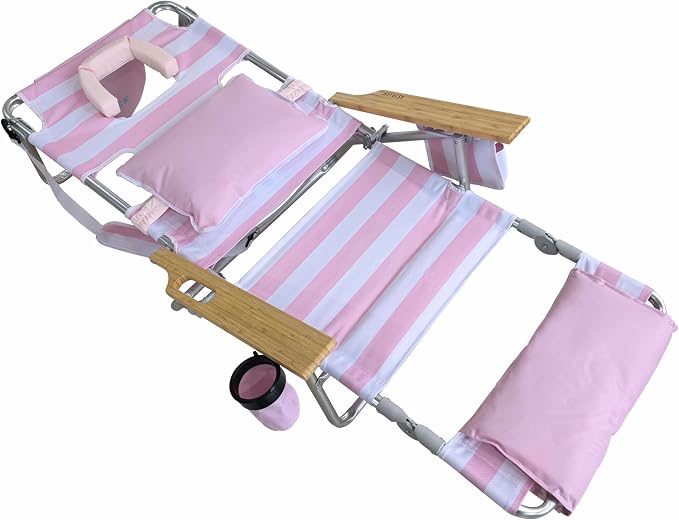 Icy Pink & White Stripe