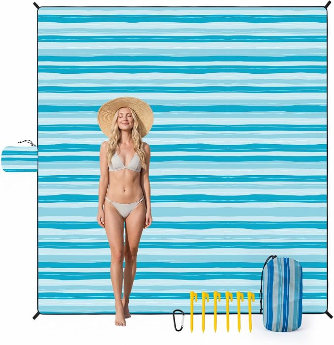 Blue Wave Stripes