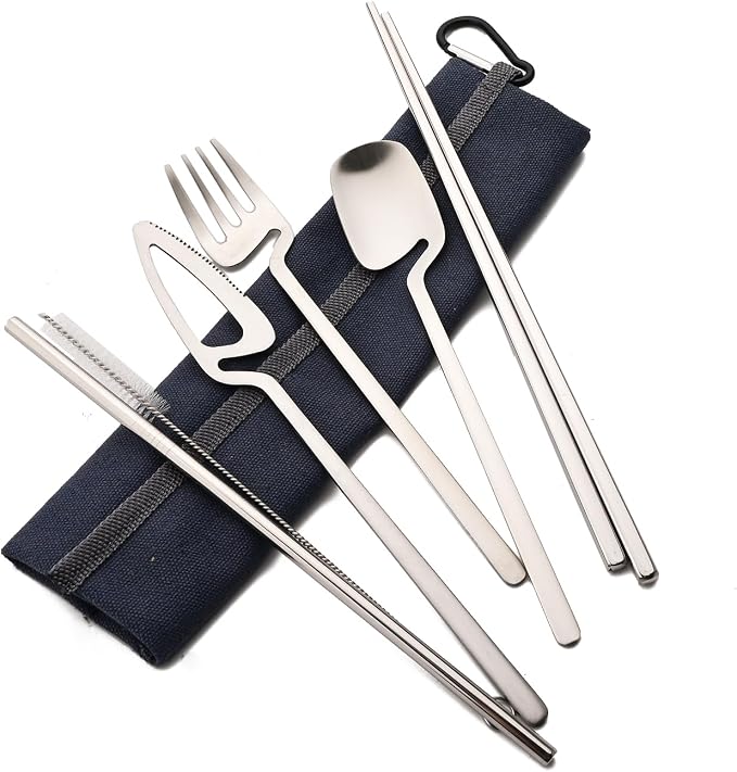 Silver - Blue pouch