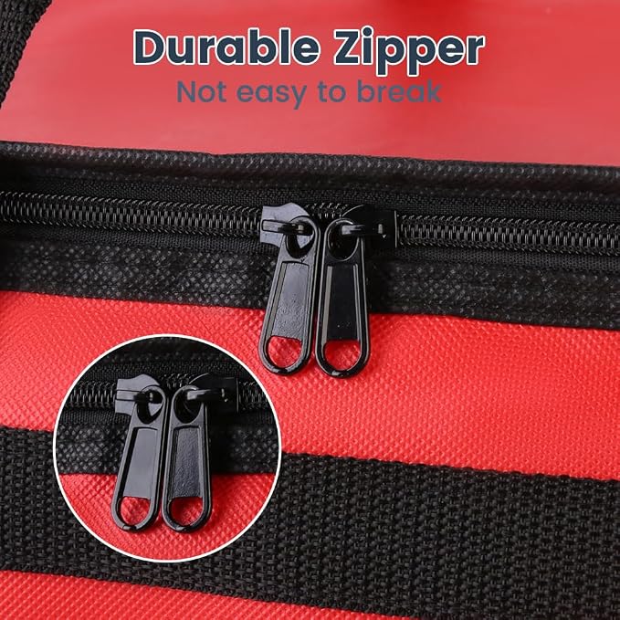 Red Bag with Drink Carrier