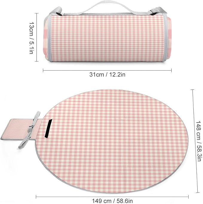Powder Pink Gingham Cotton