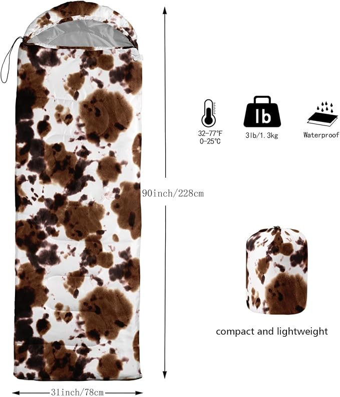 Brown And White Cow Print