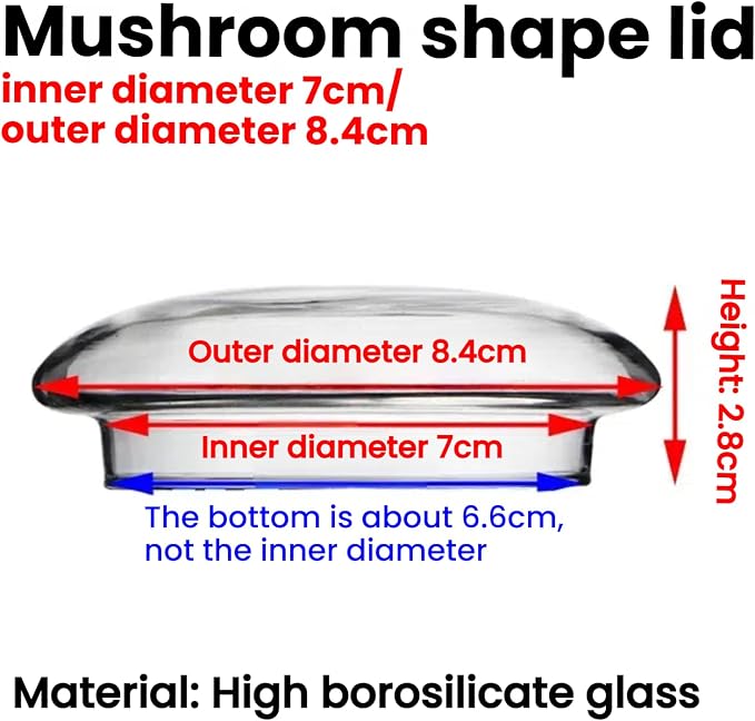 Mushroom lid 7/8.4cm