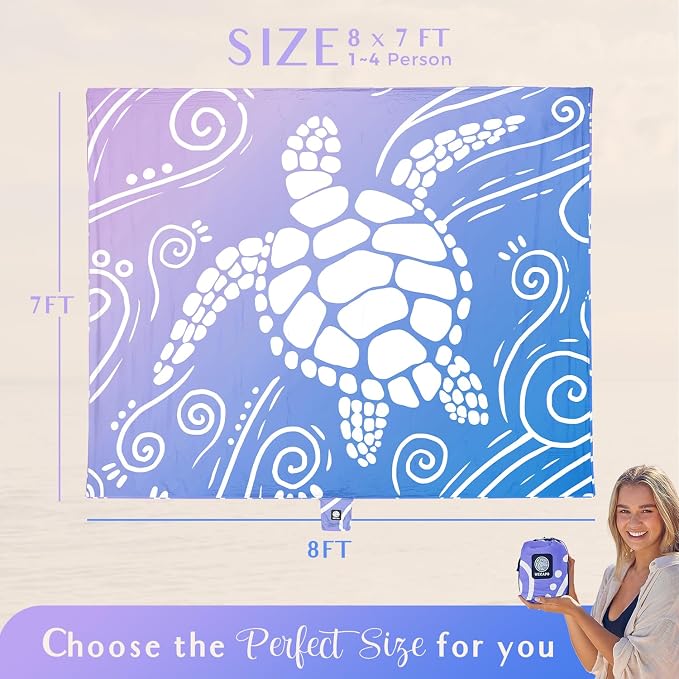 Gradient Blue Purple Sea Turtle