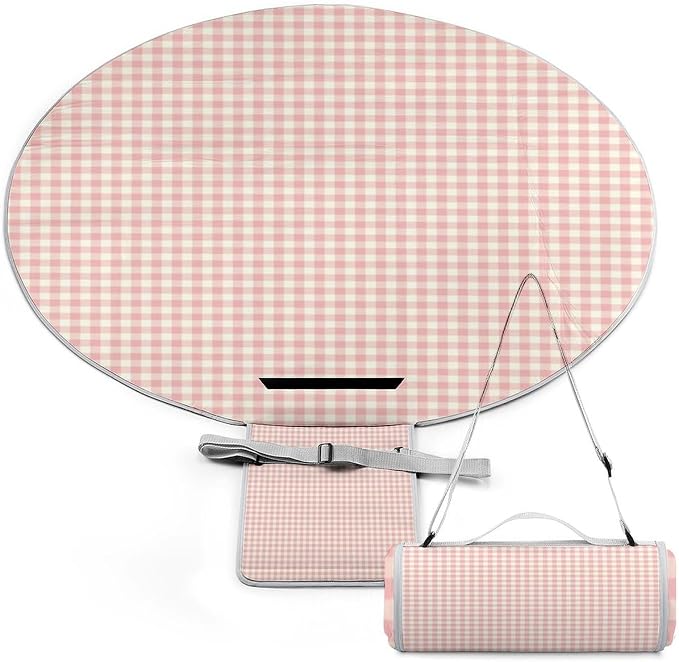 Powder Pink Gingham Cotton