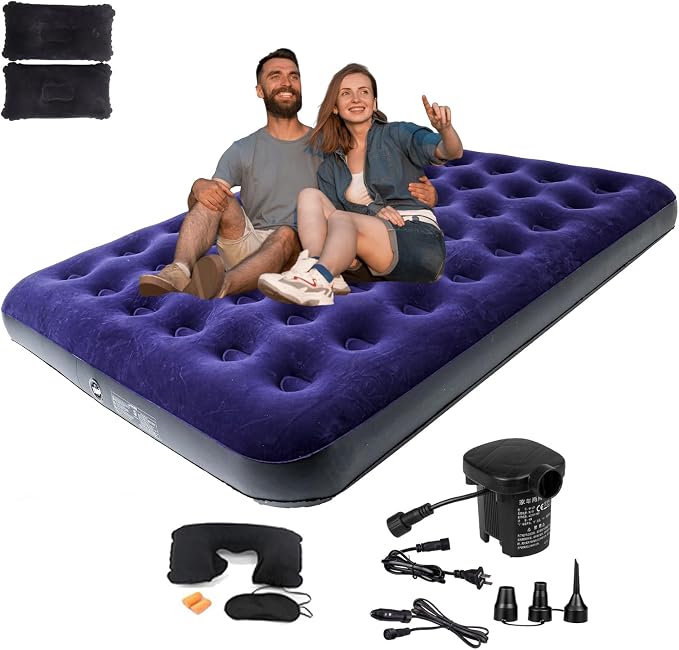 Queen Size Blue Black
