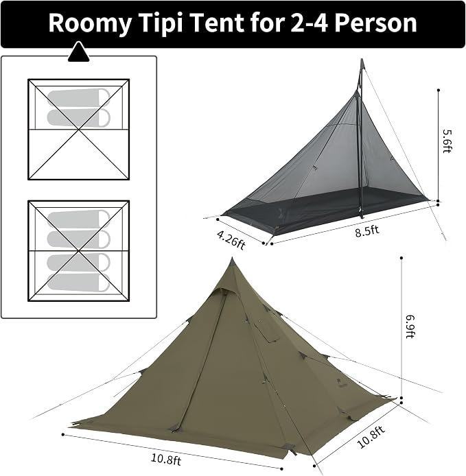 brown green（2-4 Person）