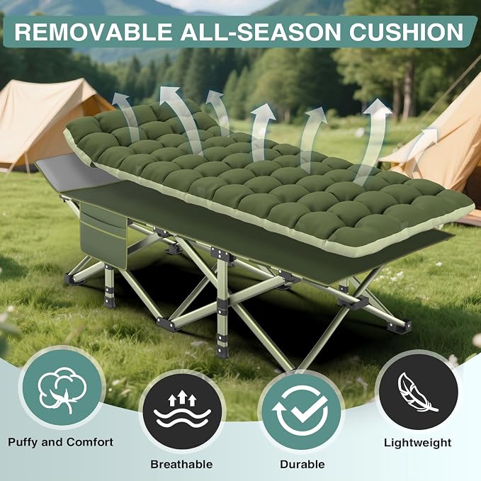 Green Cot + Green Mattress
