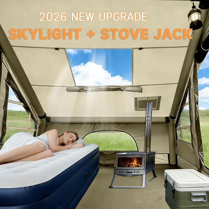 New Update 4-6 Person Skylight and Stove Jack/Green