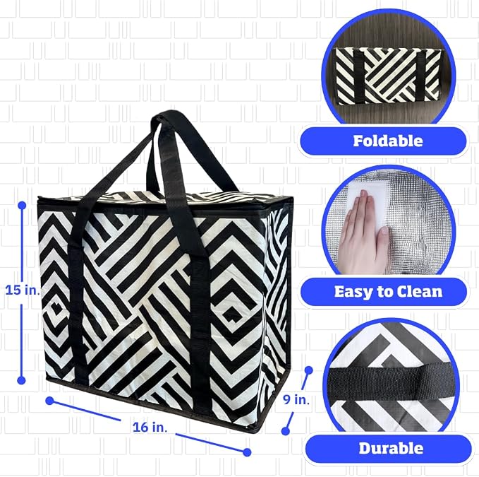 Black Geometric (3 Pack)